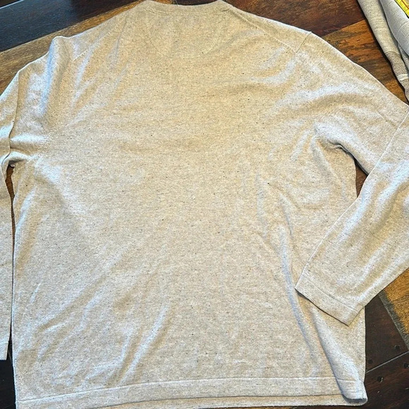 Cremieux cotton/cashmere Henley style sweater size XL - Picture 7 of 8